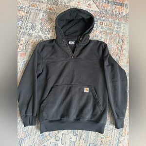 Mens M Carhartt 1/4 zip hoodie